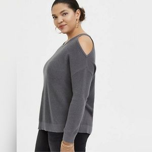 Torrid Cold Shoulder Sweater Size 3 or 22/24 NWT